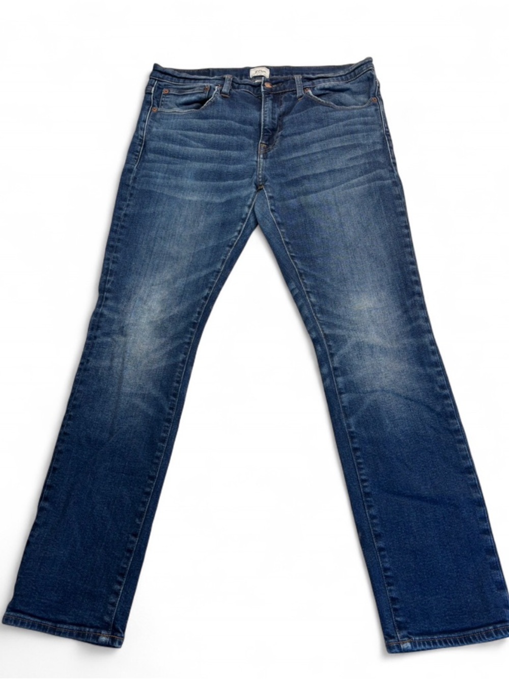 J. Crew Men's Bootcut Jeans in Medium Blue Wash